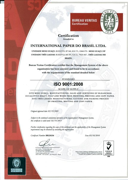 Certifikát Ecorox ISO